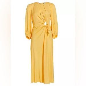 Farm rio yellow piping midi dress NWT SIZE XL